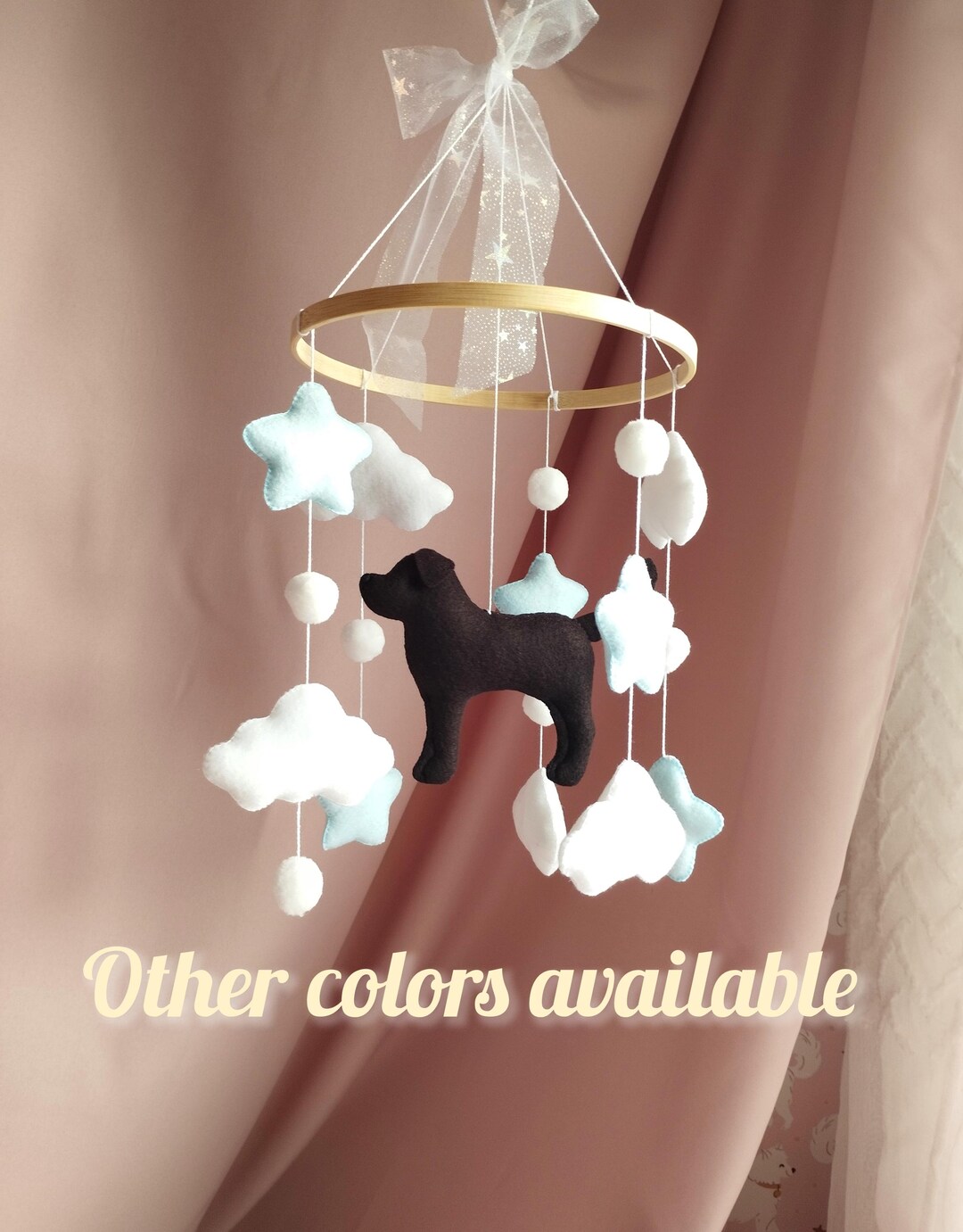 Dog Baby Mobile, Labrador Crib Mobile, Golden Retriever Mobile Nursery ...