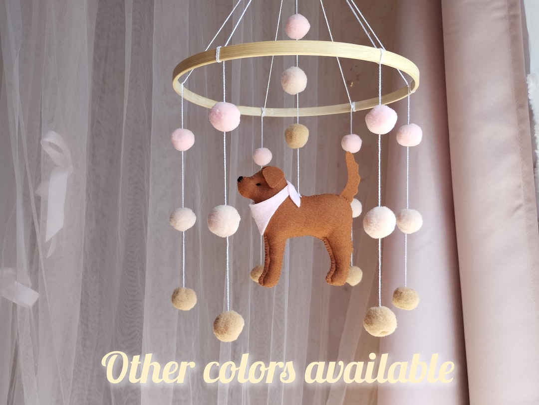Golden Retriever Mobile, Labrador Mobile Nursery, Dog Baby Mobile, Dog ...