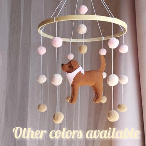 Golden Retriever Custom Baby Mobile: Labrador Dog Nursery Decor