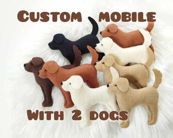 Golden Retriever mobile,Dog baby mobile, Labrador mobile nursery,    Dog mobile, Puppy cot mobile, Labrador Nursery Decor, Baby gift