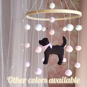 Dog baby mobile, Labrador mobile nursery, Golden retriever mobile, Baby mobile girl, Puppy cot mobile, Labrador Nursery Decor,Baby gift,P382