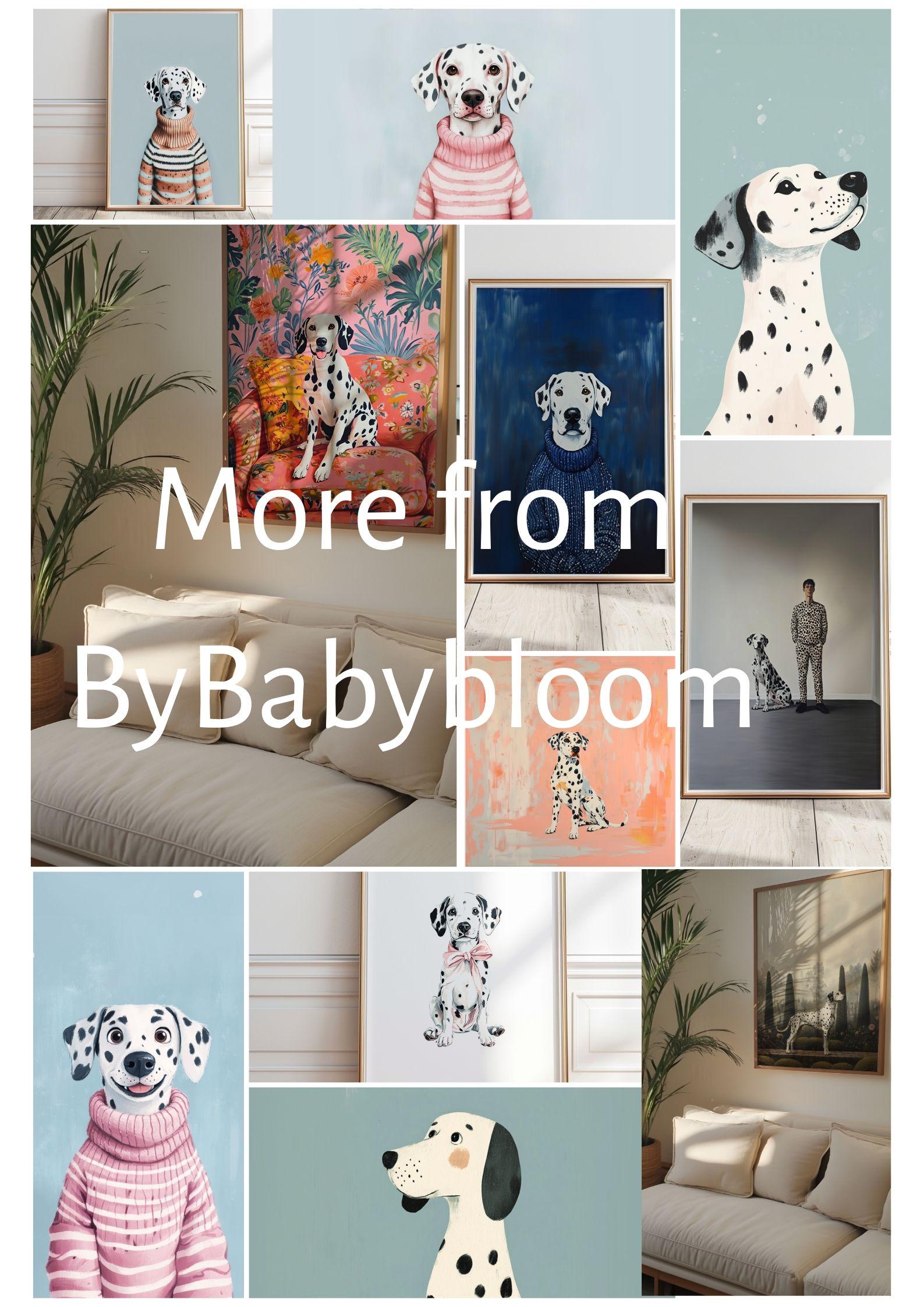 Dalmatian Art Print, Dalmatian Nursery Decor, Puppy Nursery Poster