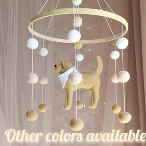 Dog baby mobile, Labrador mobile nursery, Golden retriever mobile, Baby mobile girl, Puppy cot mobile, Labrador Nursery Decor,Baby gift,P#72