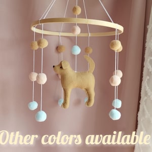 Labrador mobile nursery, Golden Retriever mobile, Dog baby mobile, Custom dog mobile, Puppy cot mobile,Labrador Nursery Decor, P611