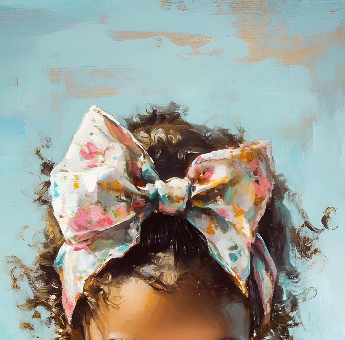 Black Little Girl Reading Print, Dark Skin Girl Reading a Book Painting ...