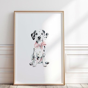 ダルメシアンのウォールアートプリント、ダルメシアンの絵画、犬の