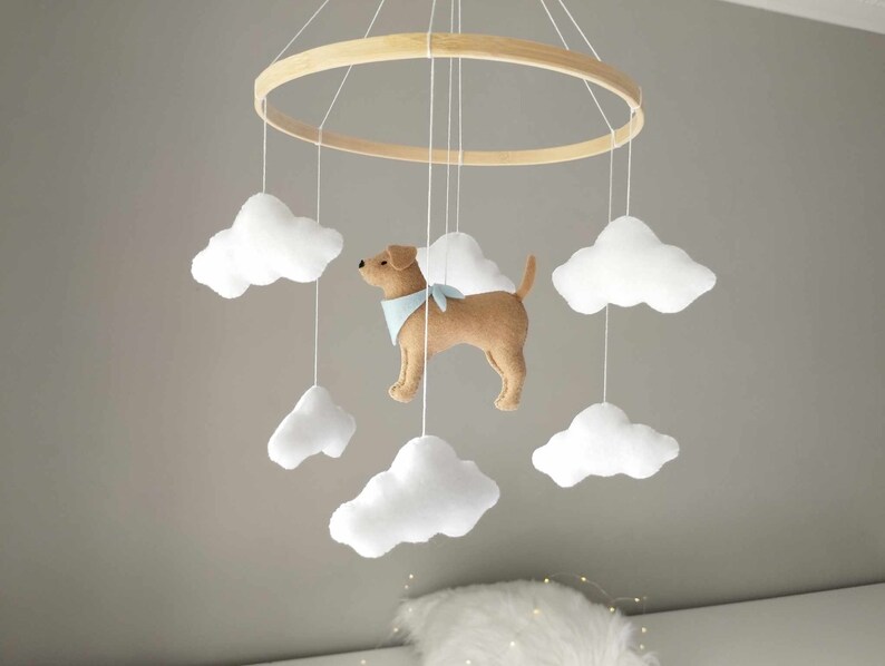 Dog Baby Mobile, Labrador Mobile Nursery, Golden Retriever Mobile ...