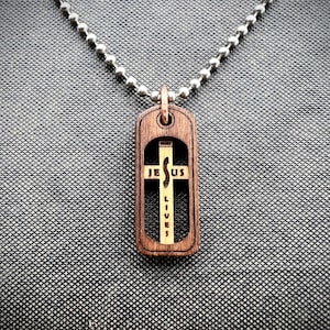 Jesus Lives Necklace | 3 Bead Necklace | Lightburn Ready | SVG | Laser Cut File | Instant Download | Jewelry