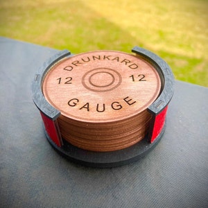 12ga Coasters with living hinge sides laser cut file SVG Digital Download