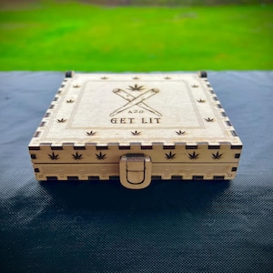 Stash Box | fully customizable | laser cut file | lightburn ready | instant download | SVG