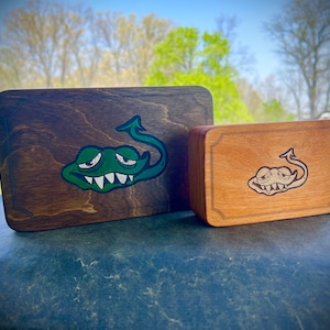 Two Magnetic Stash Box | fully customizable | laser cut file | lightburn ready | instant download | SVG