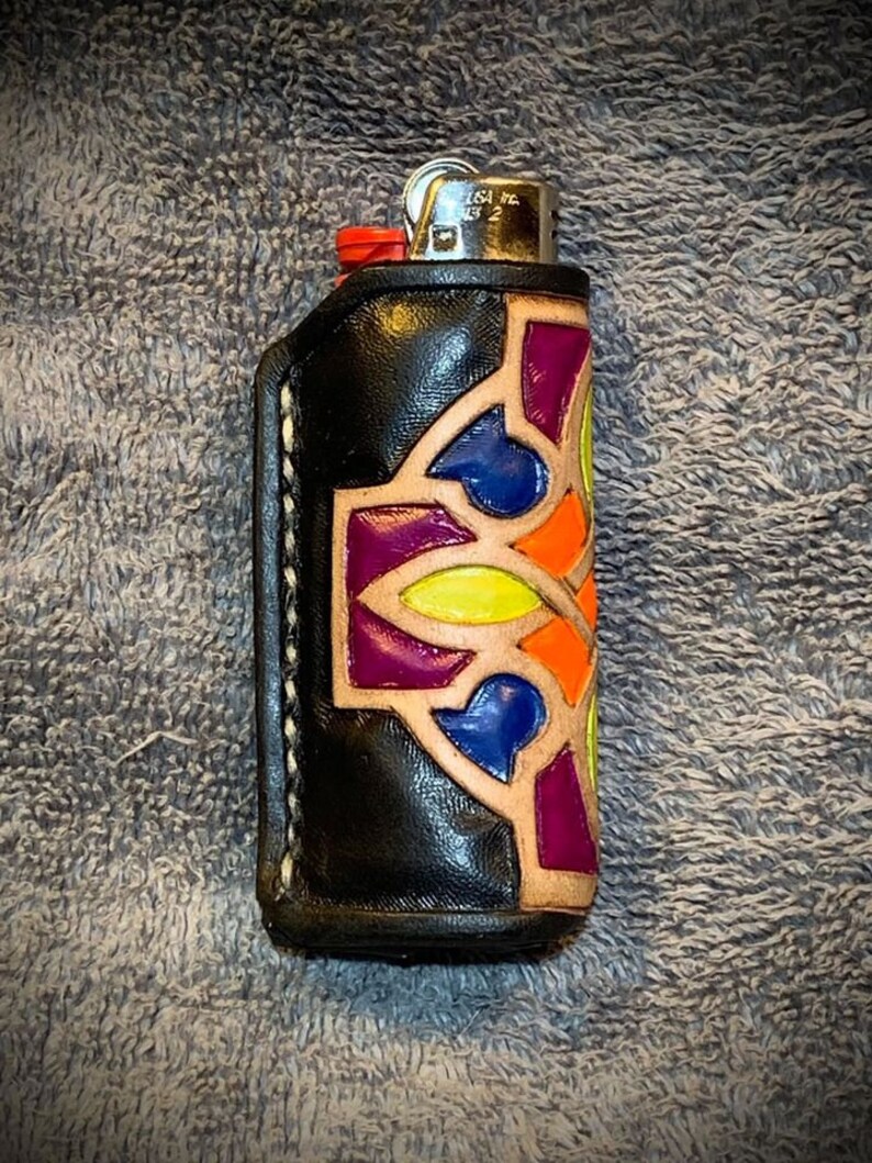 Laser Cut File Leather Bic Lighter Case Etsy