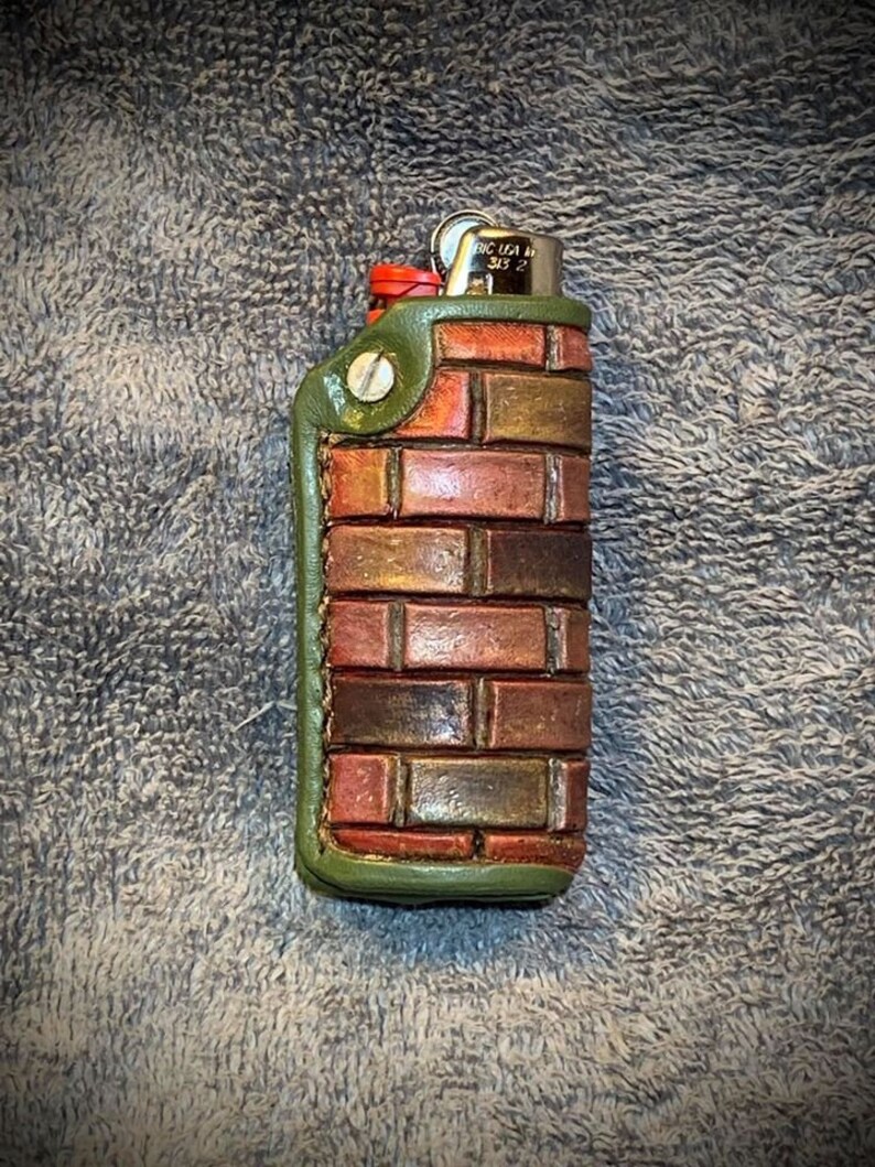 Original Laser Cut File Leather Bic Lighter Case Etsy