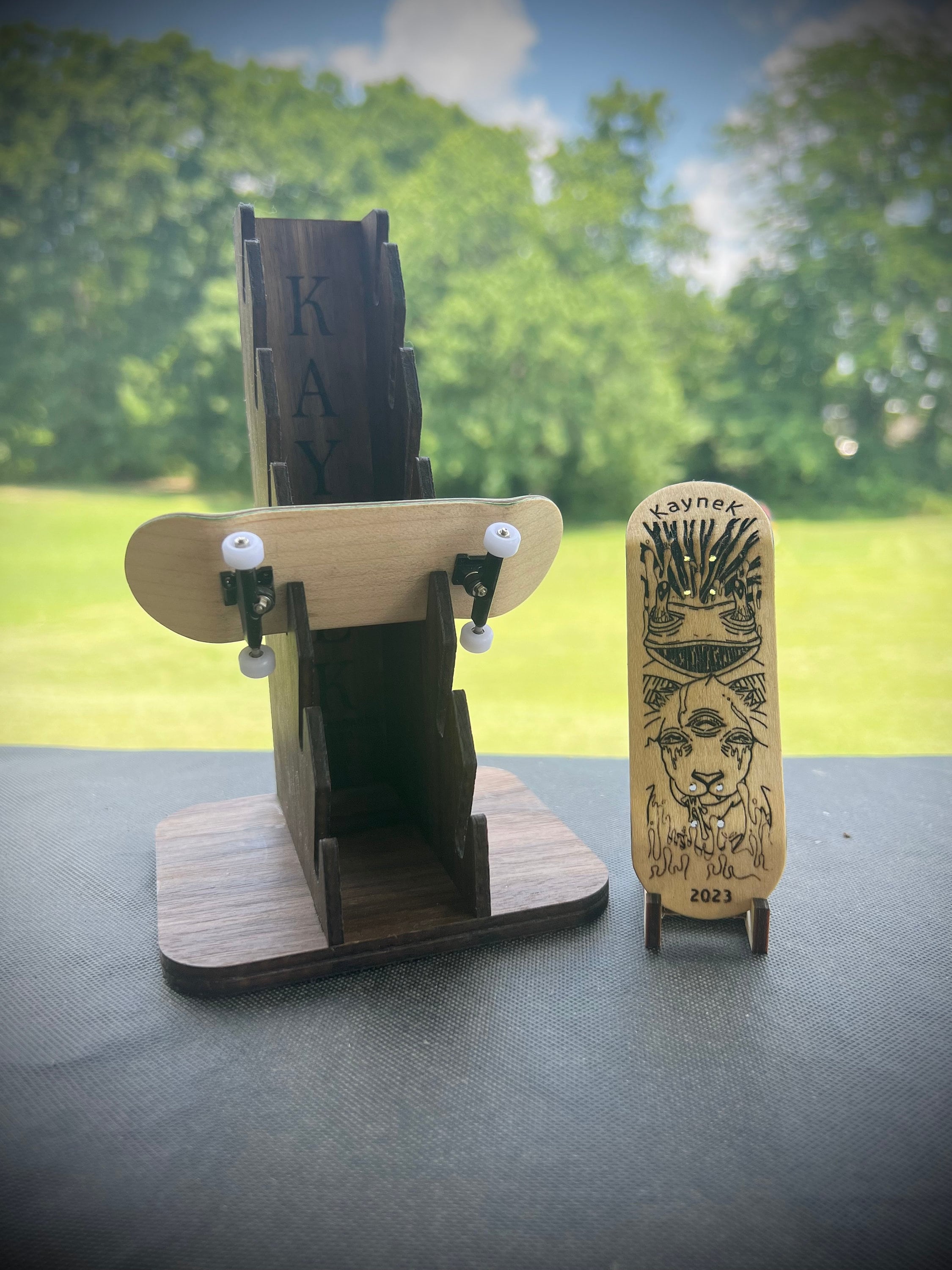Fingerboard Wood Veneer Mould Clamp Make Tech Deck Finger Skateboard 3D  Printed