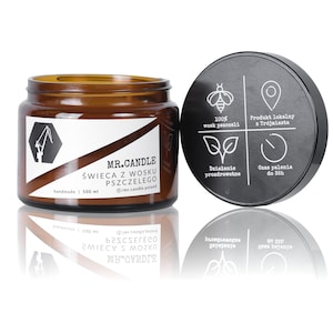 100% Pure Beeswax Candle 500 ml