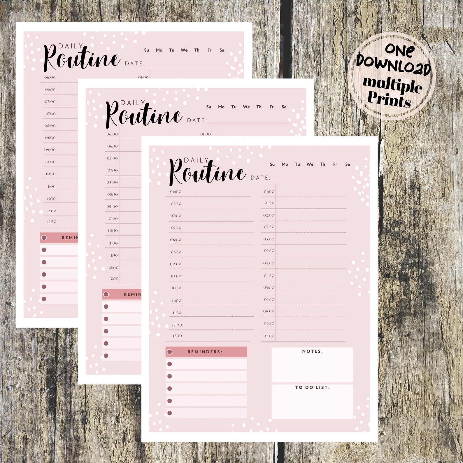 Daily Routine, Daily Planner, Printable Planner, Daily Schedule, Home ...