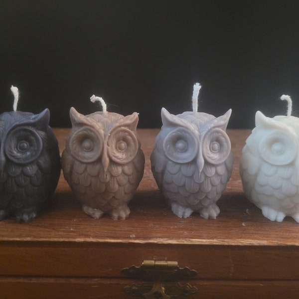 Owl Candle, Tiny Owl Candle, Create Your Own Candle, Scented Owl Candle, Unscented Owl Candle, Witchy Gifts, Owl Gifts, Owl Decor, Mini Owl