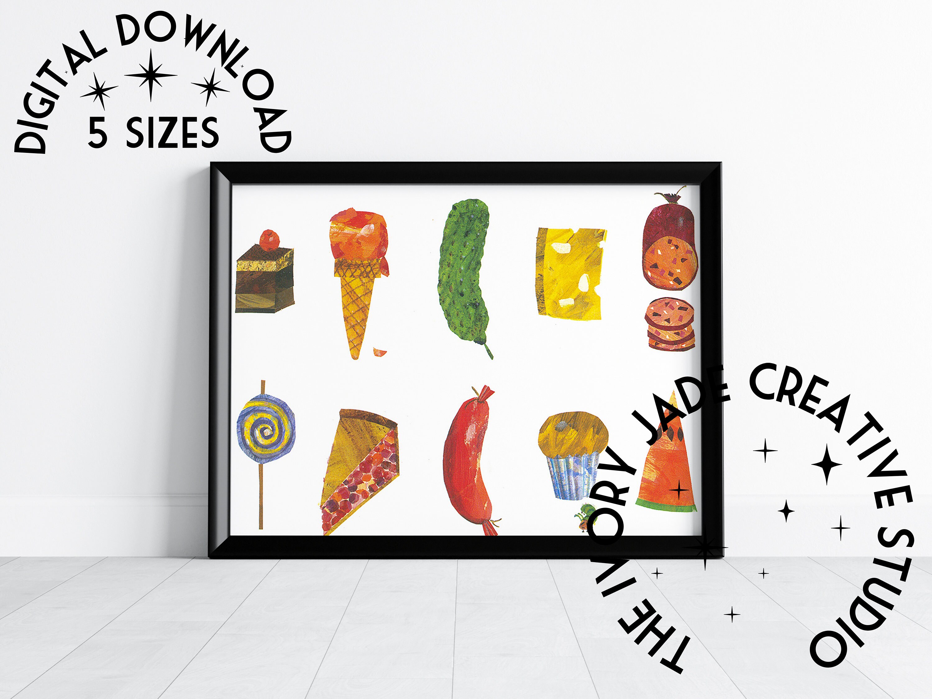 Food Hunger Sticker The Very Hungry Caterpillar Food Labels