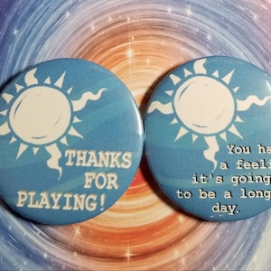 Beginning and Ending Homestuck Inspired Buttons