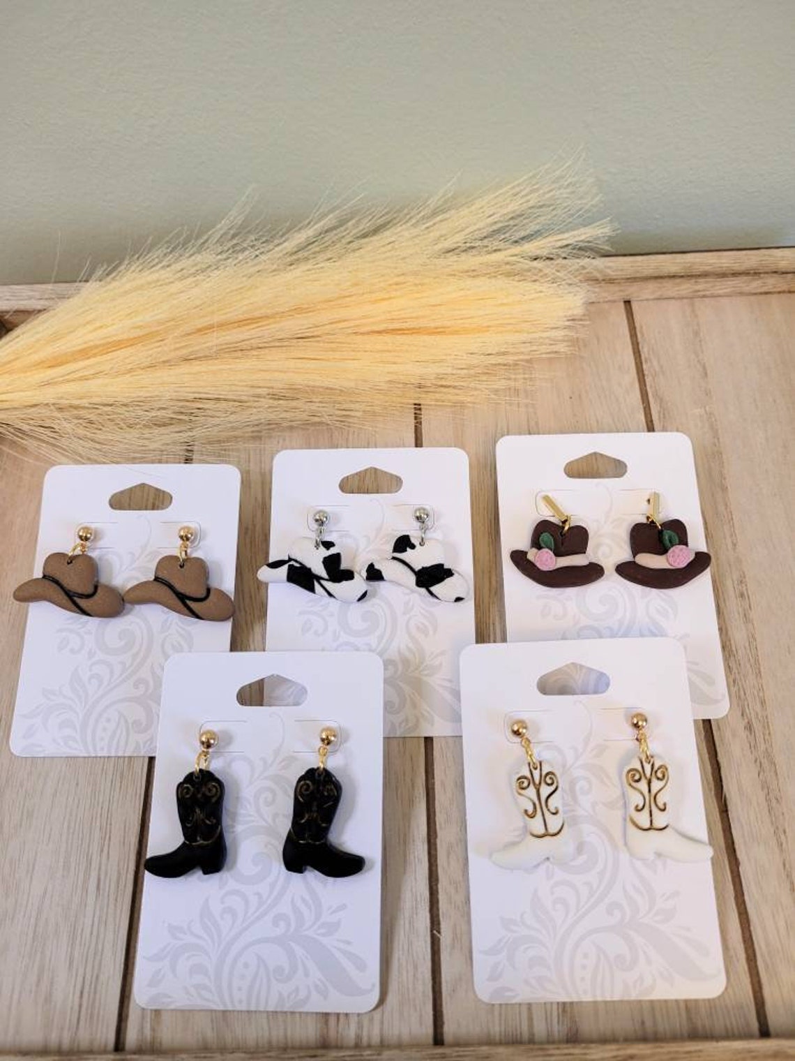 Cowboy Hat Earrings, Cowboy Boots Earrings, Southwest Collection