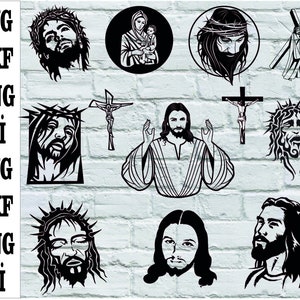 Jesus Cross Svg, Jesus Svg, Cross Svg, Crucifix Svg, Religious Svg, Jesus Clipart, Jesus Png, Cross Png, Jesus Christ Svg,svg,dxf,png,ai