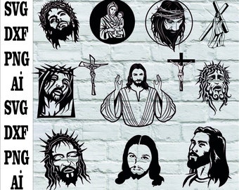 Jesus Cross Svg, Jesus Svg, Cross Svg, Crucifix Svg, Religious Svg, Jesus Clipart, Jesus Png, Cross Png, Jesus Christ Svg,svg,dxf,png,ai