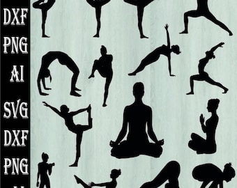 yoga svg ,Bundle,yoga Svg Cut Files For Cricut, Silhouette, namaste svg, Meditation Svg, Yoga Clipart,Yoga SVG Meditation SVG Yoga ,svg,dxf