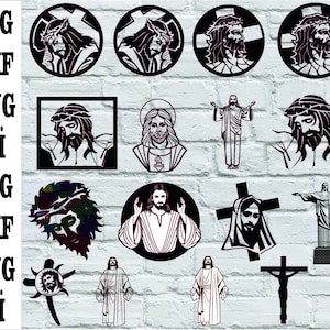Jesus Cross Svg, Jesus Svg, Cross Svg, Crucifix Svg, Religious Svg, Jesus Clipart, Jesus Png, Cross Png, Jesus Christ Svg,svg,dxf