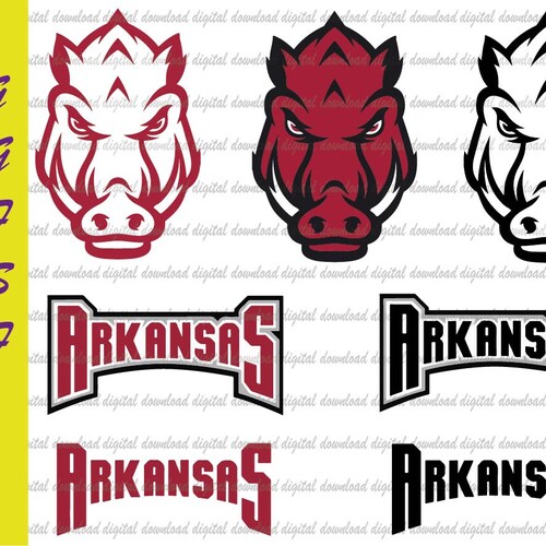 Arkansas Razorbacks SVG Cutting Files Svg PNG DXF Clipart Etsy