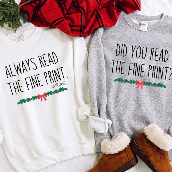 Funny Maternity Christmas Sweater 