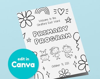 LDS Primary Program Sacrament Meeting Cover Template Primary LDS Coloring LDS Program Cover Choose the Right primary printable