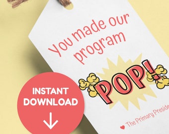 LDS Primary Program Gift Tag Primary Teacher Primary Thank You Trust In The Lord Primary Presentation Primary Teacher Gift Latter-Day Saint