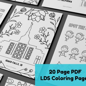 LDS Coloring Pages LDS Primary Coloring General Conference Activity LDS Quiet Book Conference Printable lds general conf junior primary
