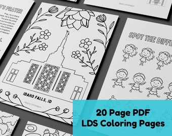 LDS Coloring Pages LDS Primary Coloring General Conference Activity LDS Quiet Book Conference Printable lds general conf junior primary