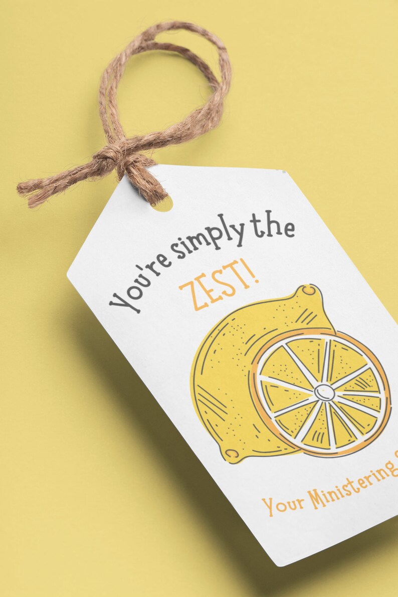 LDS Ministering Sister Lemonade Tag LDS Relief Society Ministering Printable Personalized Gift Lemon Pun image 3