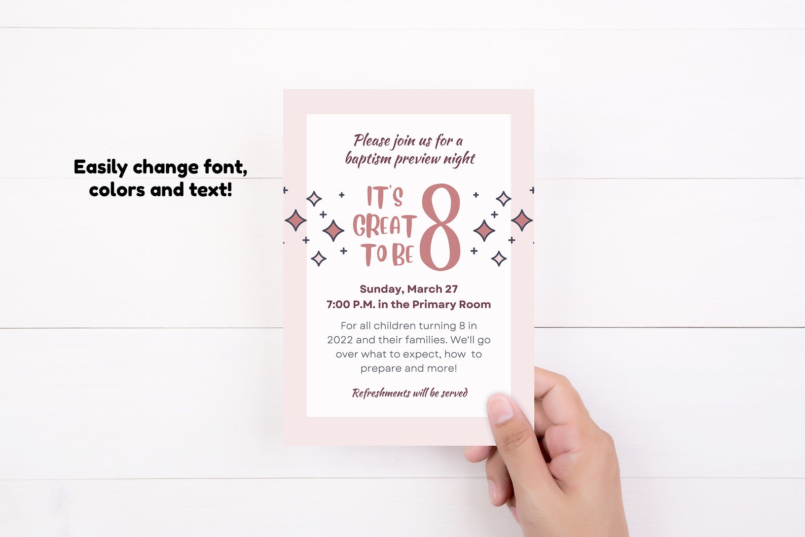 LDS Primary Great to Be 8 LDS Printable Baptism Preview Great to Be ...