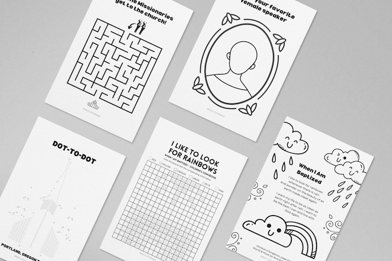 LDS General Conference Packet 2023 Junior Primary Conference Etsy