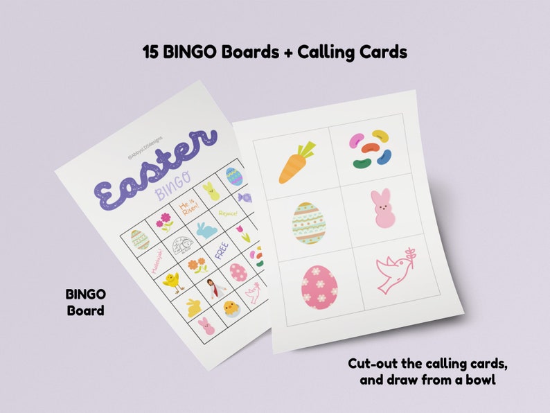 LDS Primary Easter BINGO LDS Printable General Conference Printable