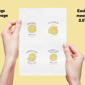 LDS Ministering Sister Lemonade Tag LDS Relief Society Ministering Printable Personalized Gift Lemon Pun image 6