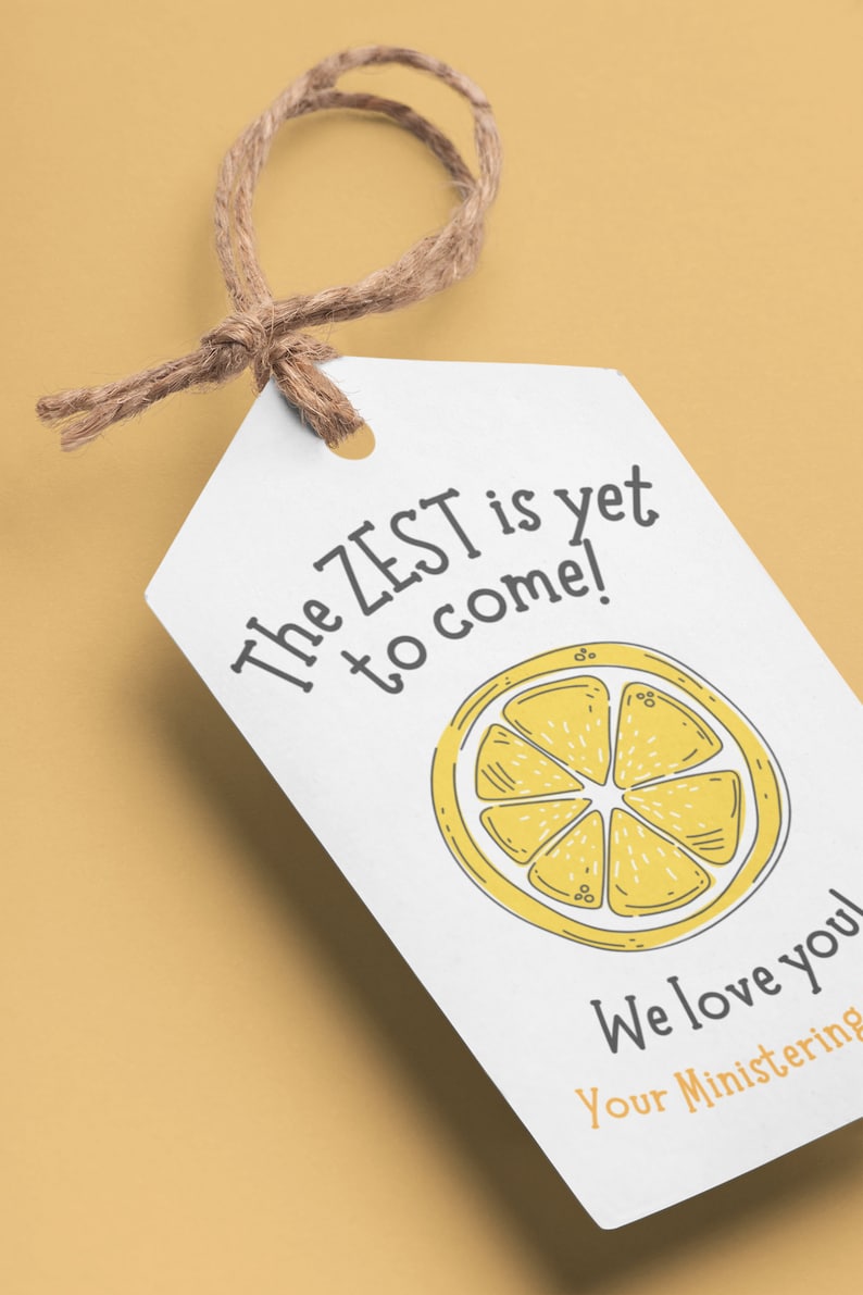LDS Ministering Sister Lemonade Tag LDS Relief Society Ministering Printable Personalized Gift Lemon Pun image 2