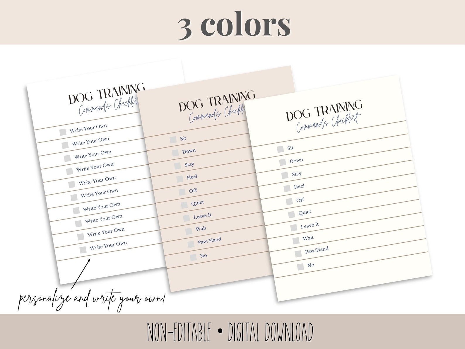 dog-training-command-list-checklist-digital-printable-etsy