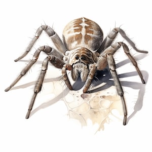 Spinne Clipart, Spinnentier Käfer Bilder, 10 Aquarell Clip Art, druckbare JPGs, Sofort Download, kommerzielle Nutzung, Papiermodell