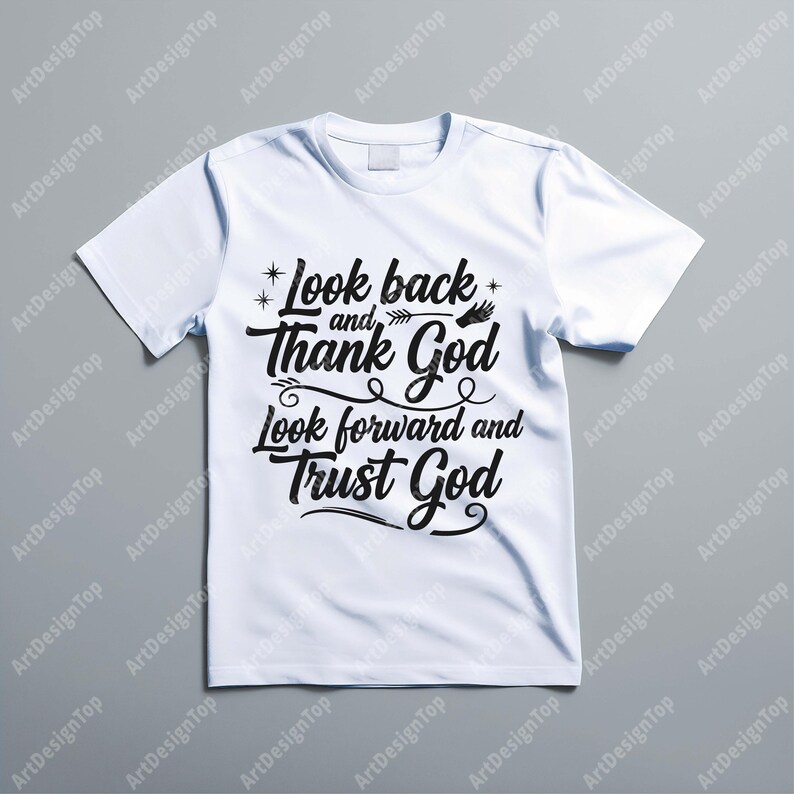 Thank God Trust God Inspirational Graphic Tee