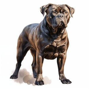 Cane Corso Clipart, Dog Images, 10 Watercolor Clip Art, Printable JPGs, Instant Download, Commercial Use, Paper craft