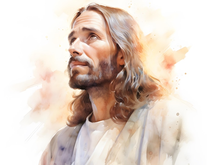 Jesus Christ Clipart, Christ Birth Images, 10 Watercolor Clip Art, Printable JPGs, Instant Download, Commercial Use, Paper craft