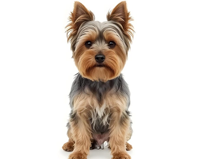 Yorkshire Terrier Clipart, Yorkie Dog Images, 10 Watercolor Clip Art, Printable JPGs, Instant Download, Commercial Use, Paper craft