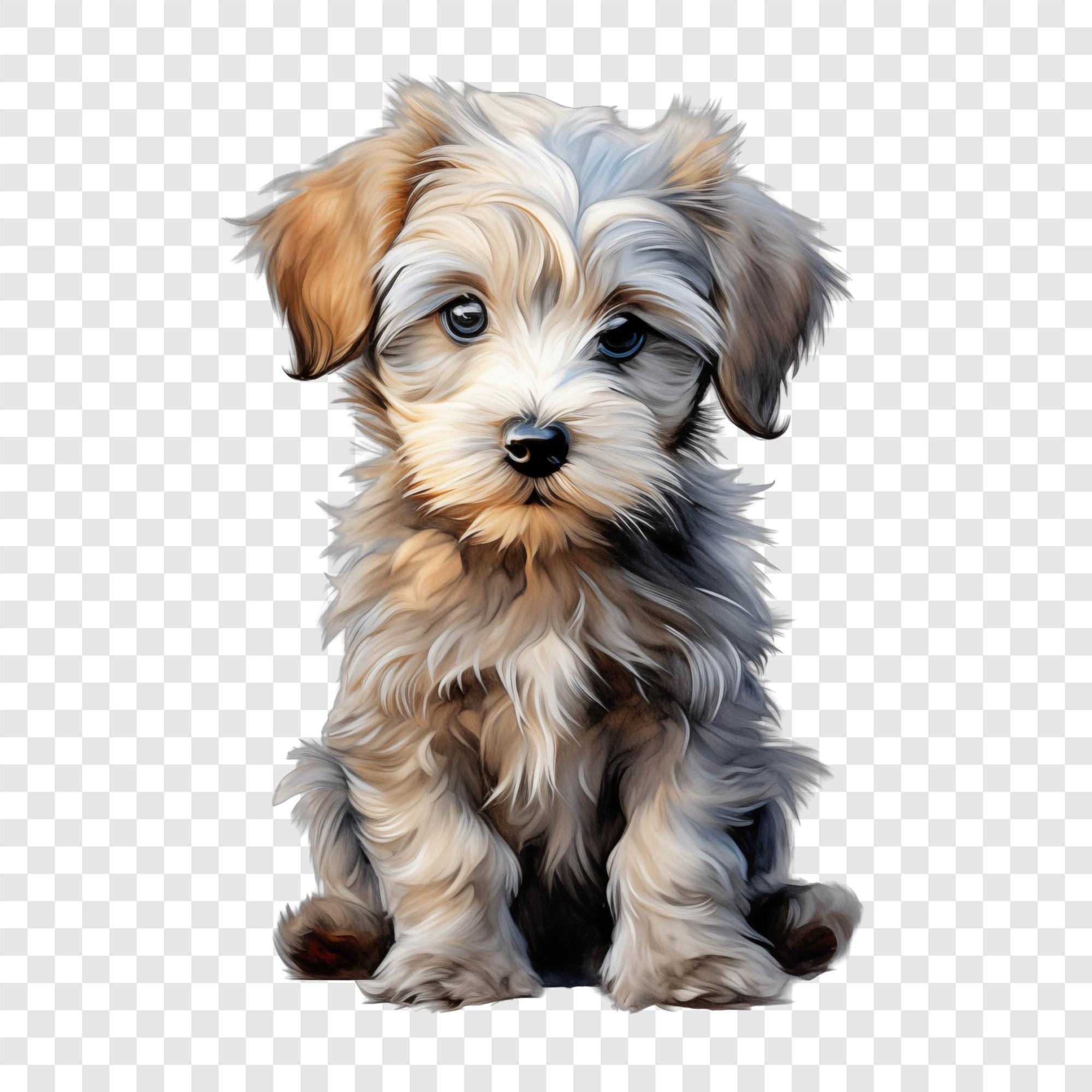 10 PNG Puppy Clipart, Cute Dog Images, Watercolor Clip Art, Instant ...