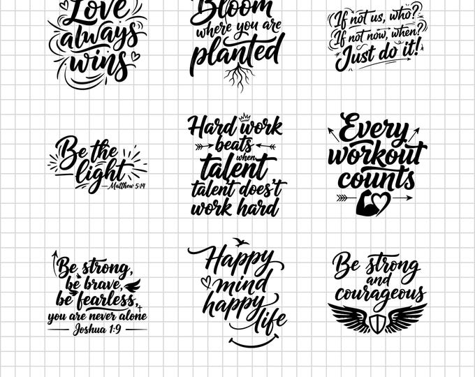 Mega Christian SVG Bundle Vol.14 | Motivational Christian Quotes | Scripture Bible Verses Religious Jesus Faith Cut Files Cricut