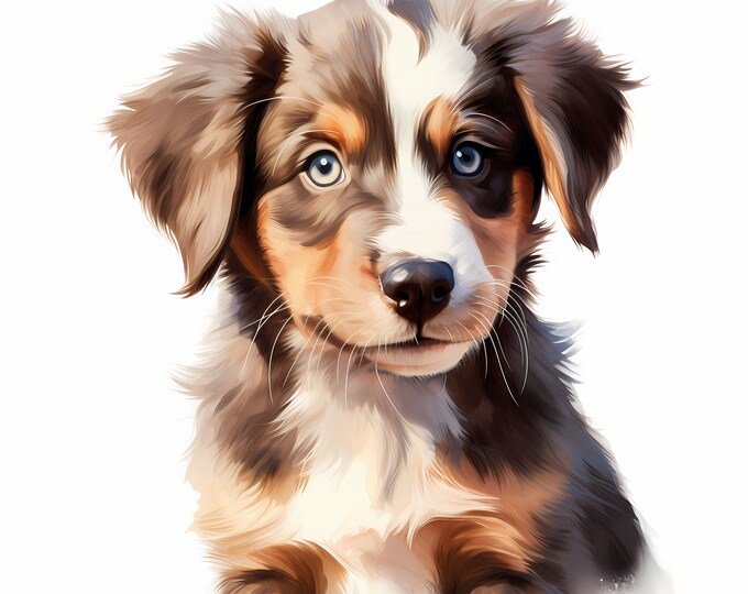 Hamiltonstvare Dog Clipart, Puppy Dog Images, 10 Watercolor Clip Art, Printable JPGs, Instant Download, Commercial Use, Paper craft