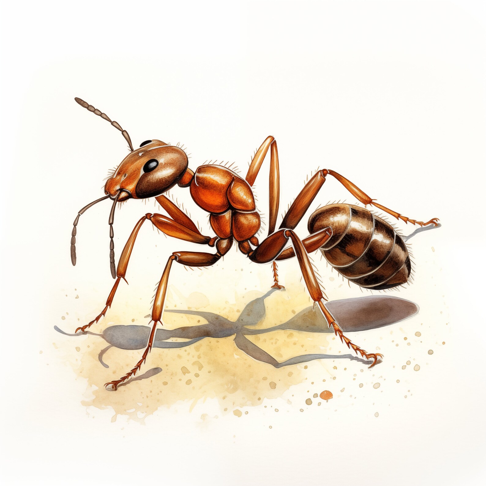 Ant Clipart, Ant Images, 10 Watercolor Clip Art, Printable Jpgs ...